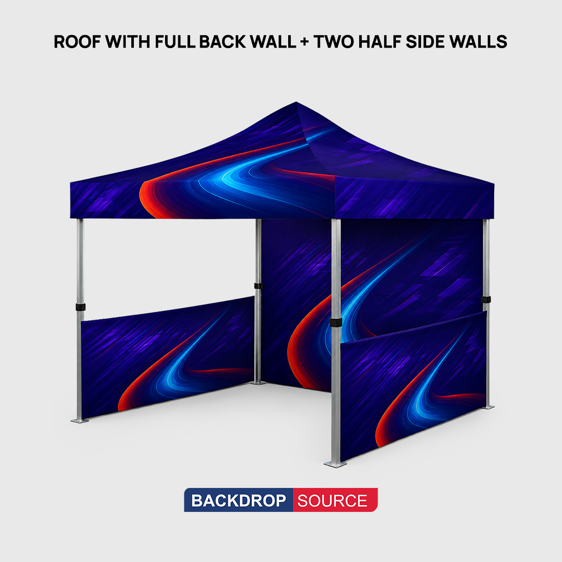 Heavy Duty Fabric Canopy Tent – 3m W x 3m H
