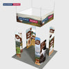 3x3m Magnetic Wall Booth Kit with 4-Sided Hanging Banner