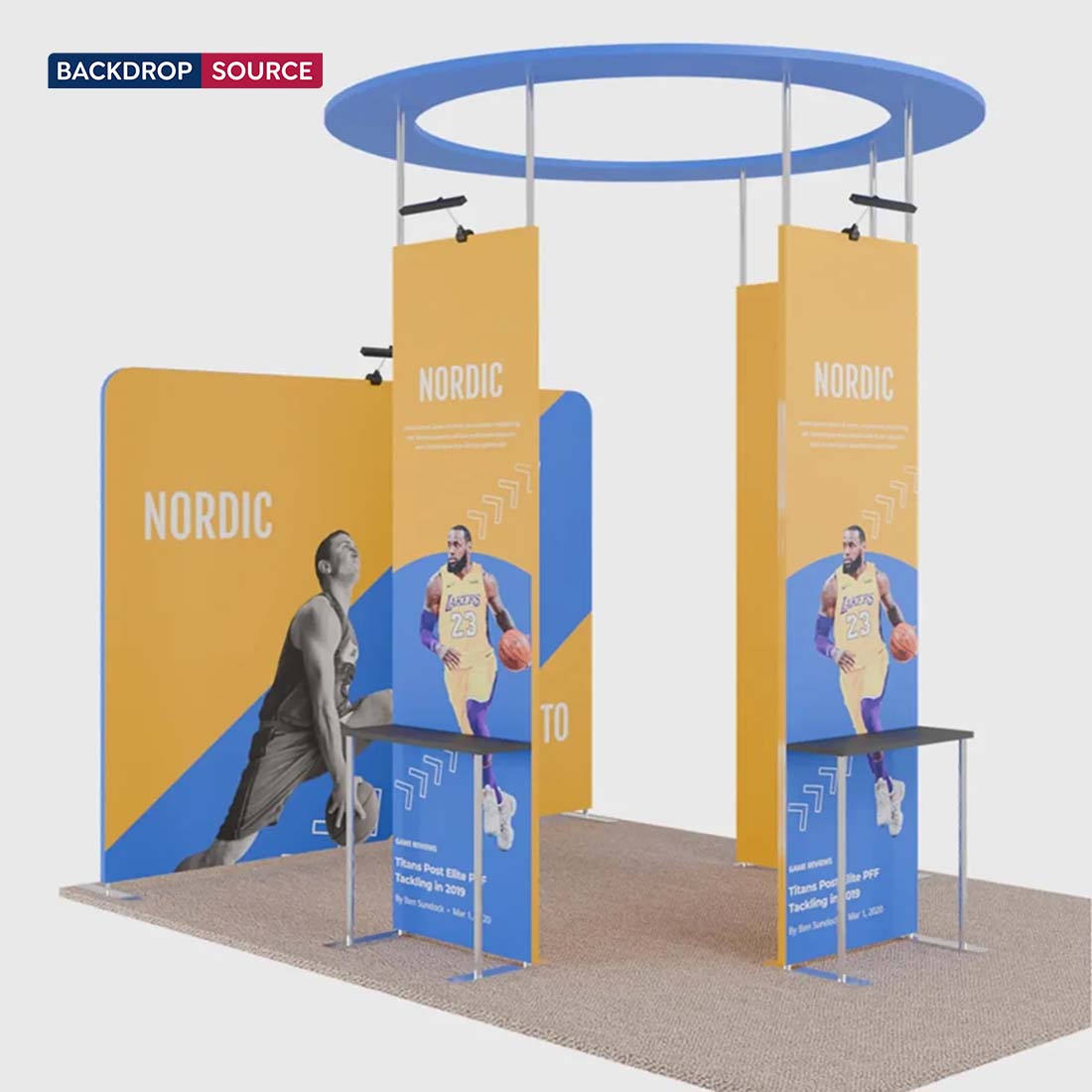 3x3m Straight Fabric Wall Display