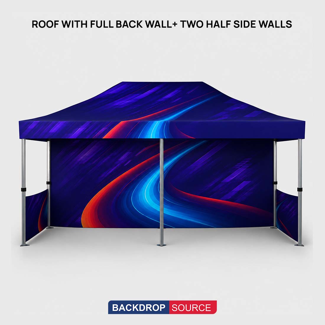 Heavy Duty Fabric Canopy Tent – 6m W x 3m H