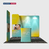 3x3m Booth Kit with Straight Wall, Overlap Stand & Banner