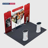 3x3m Booth Kit with Heart-Shape Backdrop & 2 Oval Counters