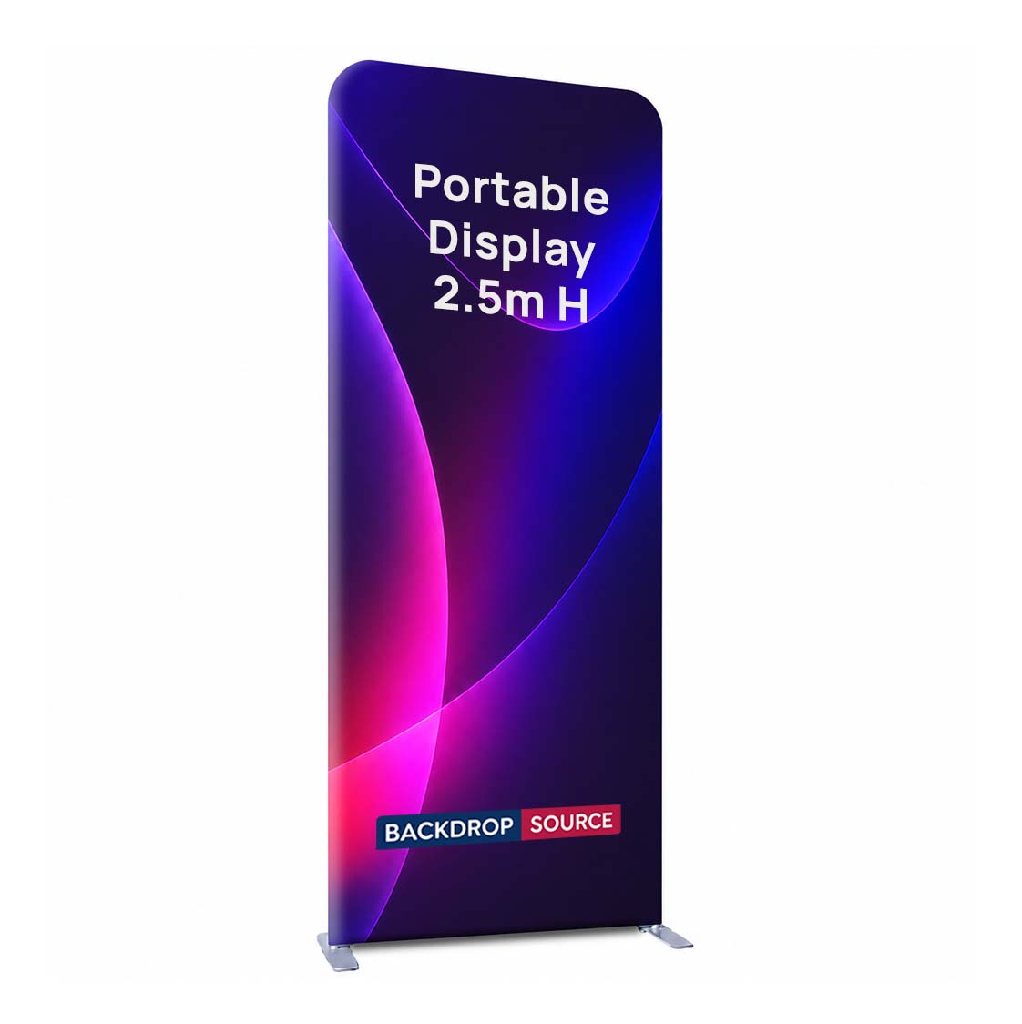 Portable 2.5m H High Fabric Exhibit Display