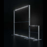 3x3m Backlit SEG Booth Kit with Tall & Short Lightbox Walls