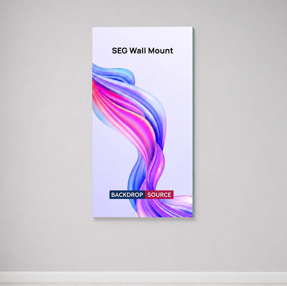 Non-Backlit Wall-Mounted SEG Fabric display - 40mm Depth