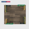 Magnetic Fabric Booth Display - Model 4 (6m x 6m)