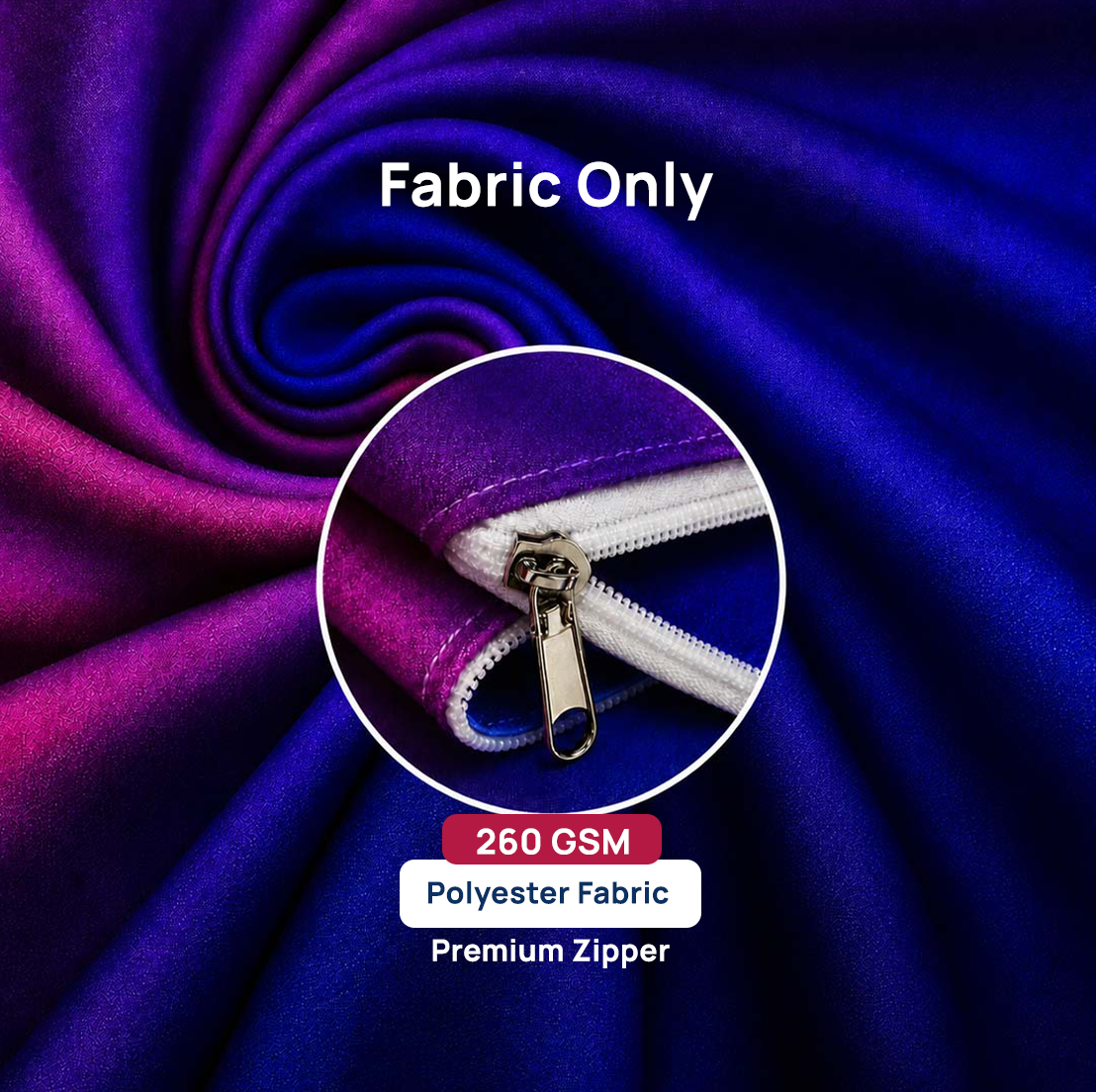 Small Portable Straight Fabric Backdrop - 3m W x 0.9m H