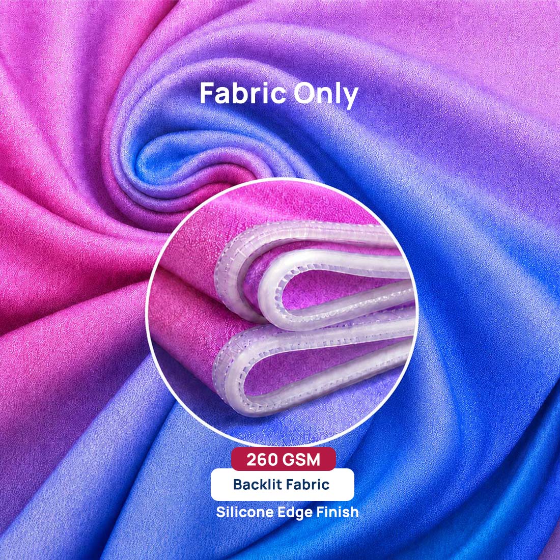 Wall-Mounted SEG Fabric display - 120mm Depth