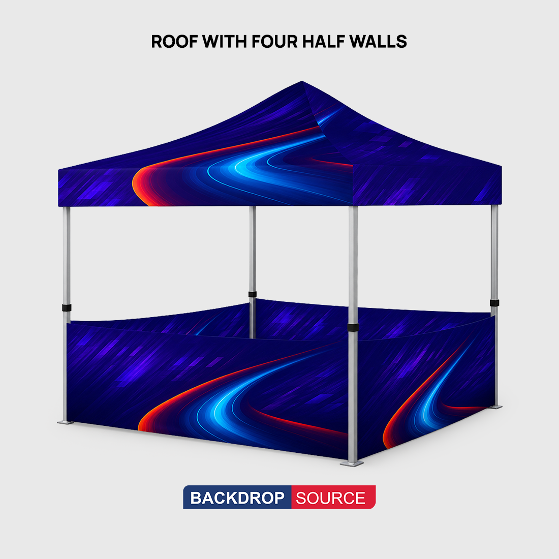 Heavy Duty Fabric Canopy Tent – 3m W x 3m H