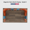 Magnetic Fabric Booth Display - Model 3 (6m x 6m)