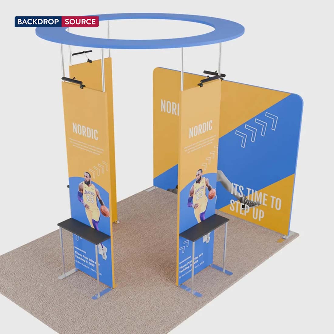 3x3m Straight Fabric Wall Display