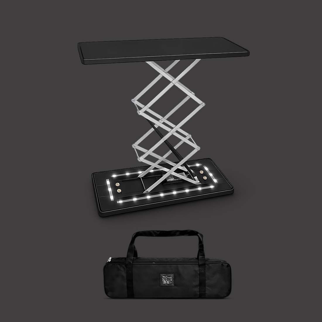 Backlit Fabric Rectangle Pop Up Counter