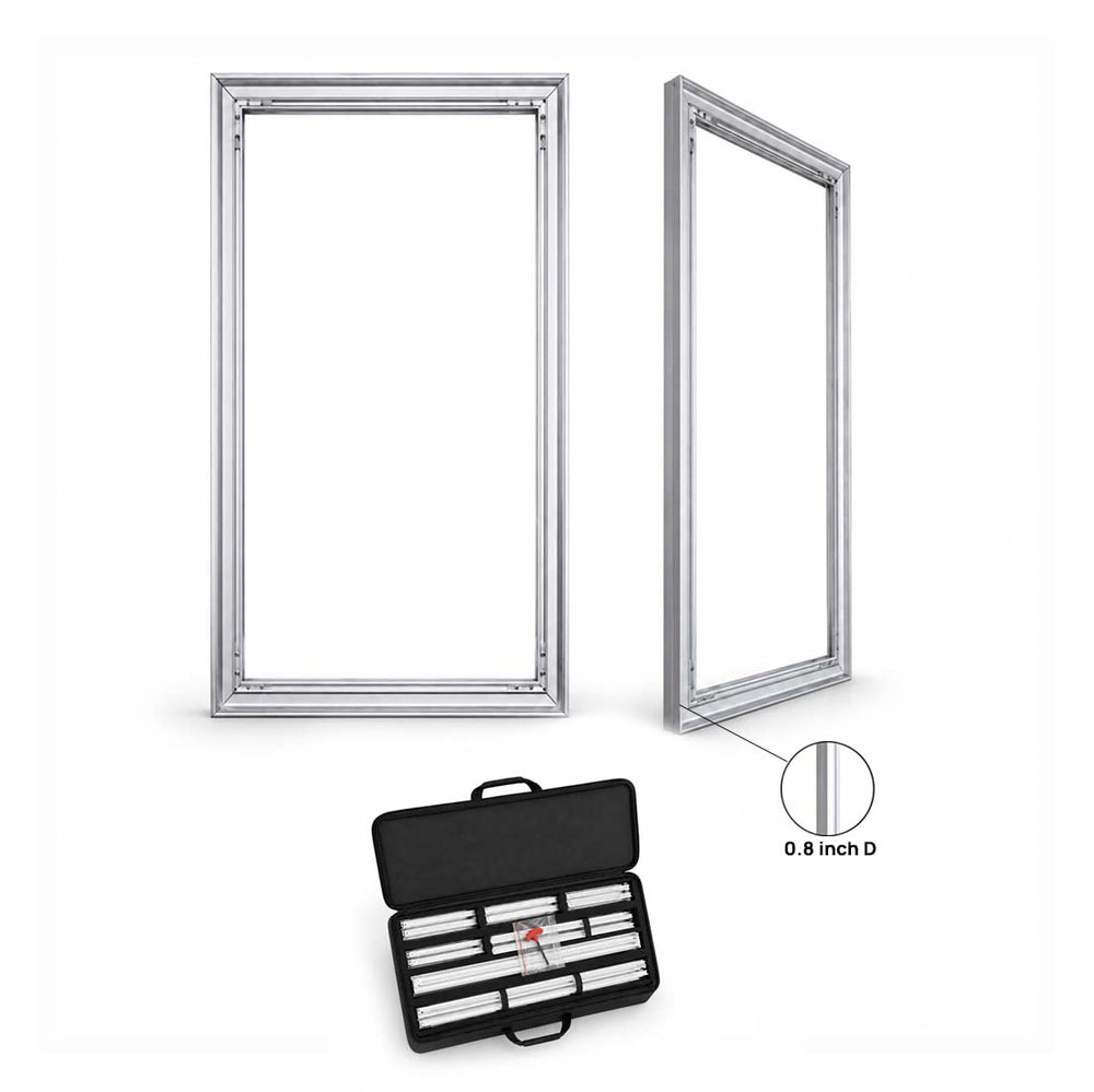 Non-Backlit Wall-Mounted SEG Fabric display - 20mm Depth
