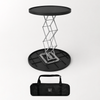 Backlit Fabric Round Pop Up Counter