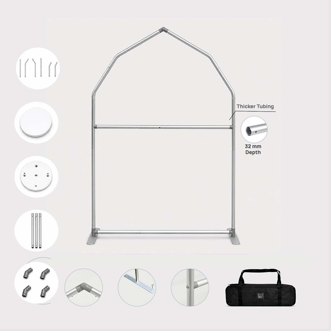 House Shaped Customized Backdrop Stand