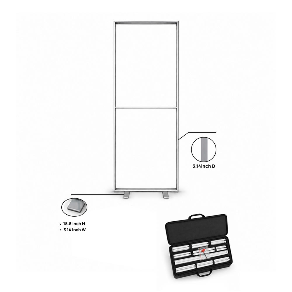 Non-Backlit SEG Fabric Media Wall - 0.85m W x 2m H