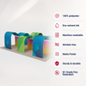 9x6m Wave Arch Booth Kit with TV Mounts & Fabric Walls