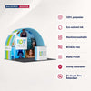 3x3m Round Arch Booth Kit with Shelving & Counter