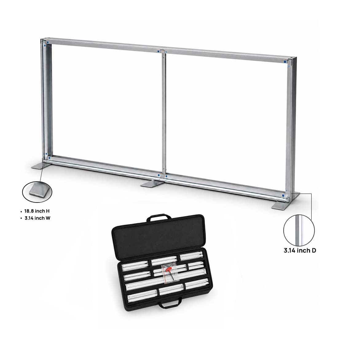 SEG Fabric Media Wall - 4m W x 2.5m H