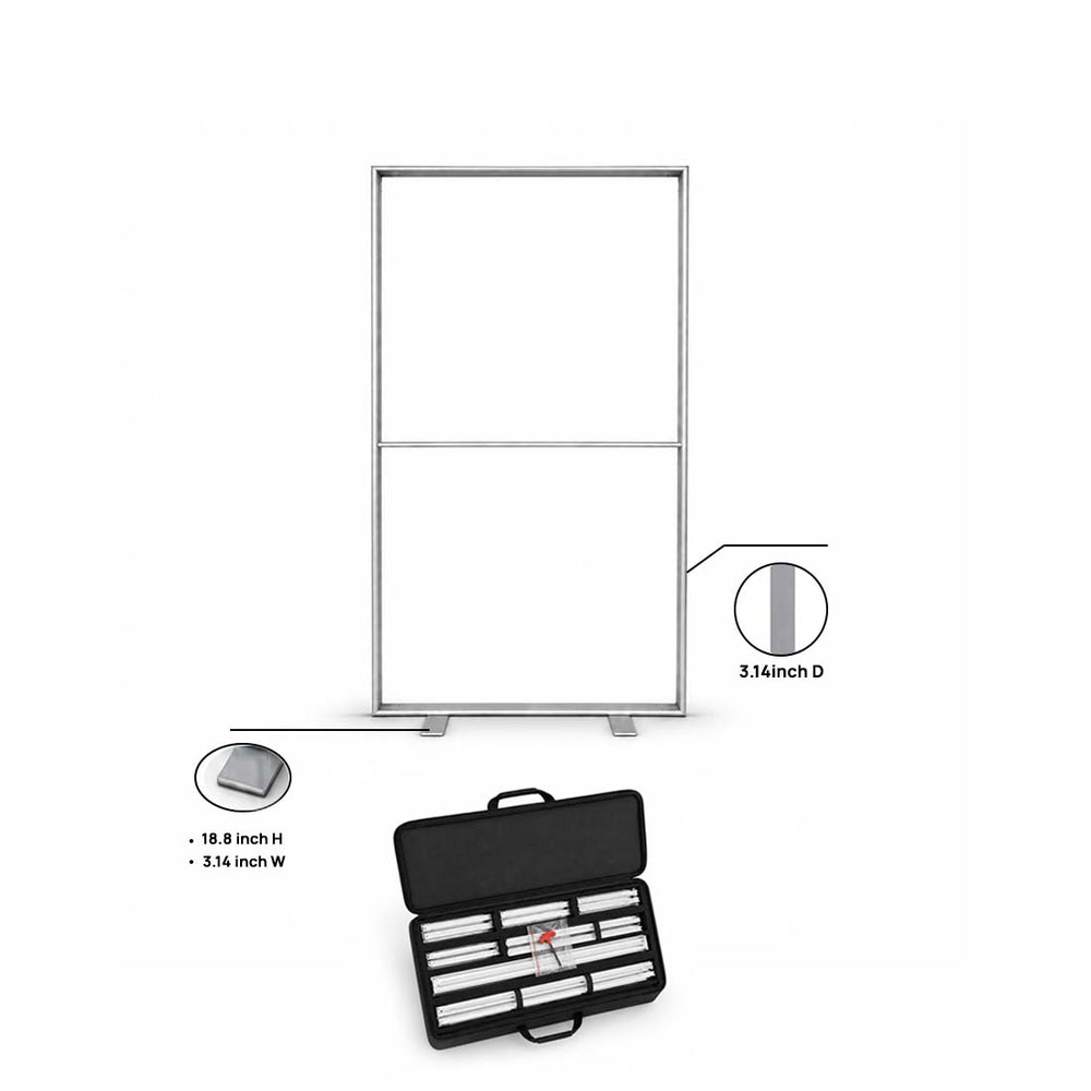 Non-Backlit SEG Fabric Media Wall - 1m W x 2m H