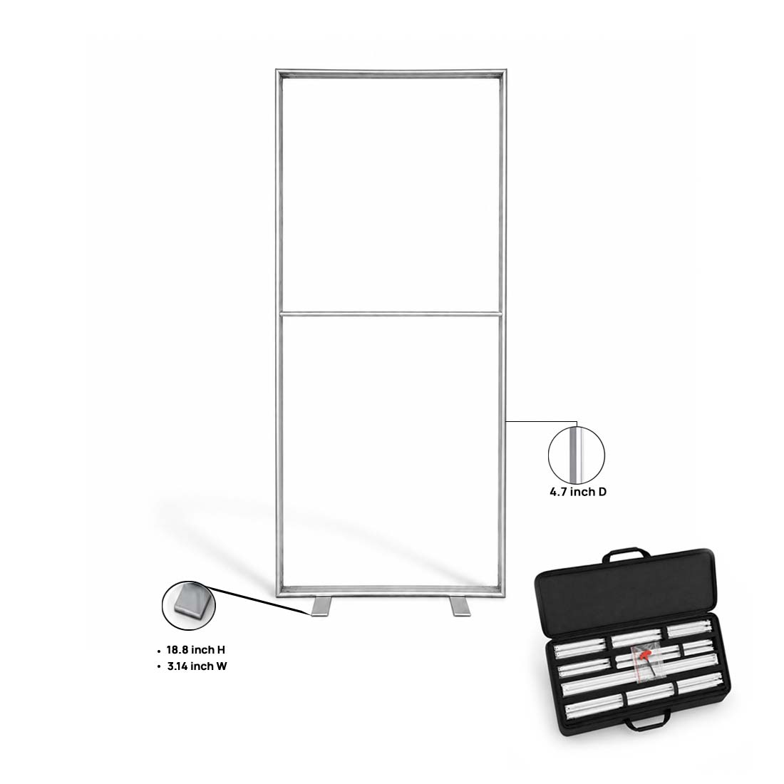 SEG Fabric Display Frame - 120mm Depth Aluminum Profile
