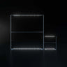 3x3m Backlit SEG Booth Kit with Tall & Short Lightbox Walls