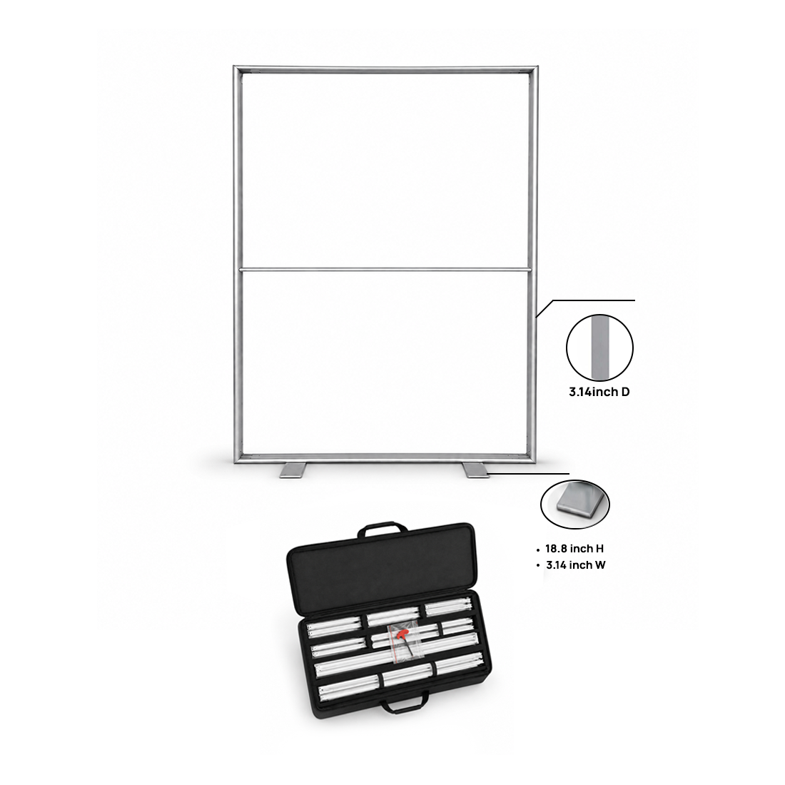 SEG Fabric Media Wall - 1.2m W x 2m H