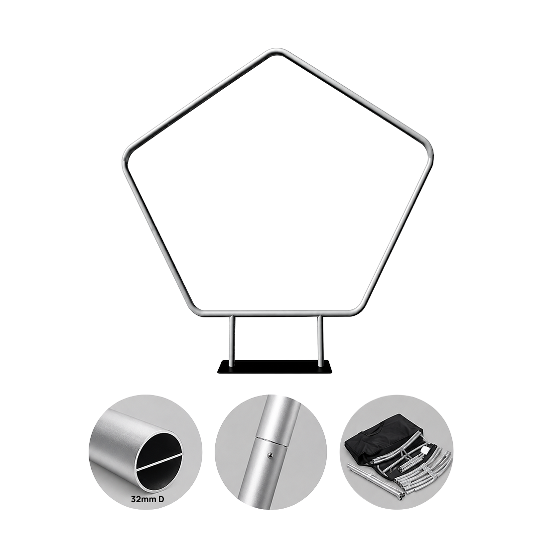 Pentagon  Stand with Plinth