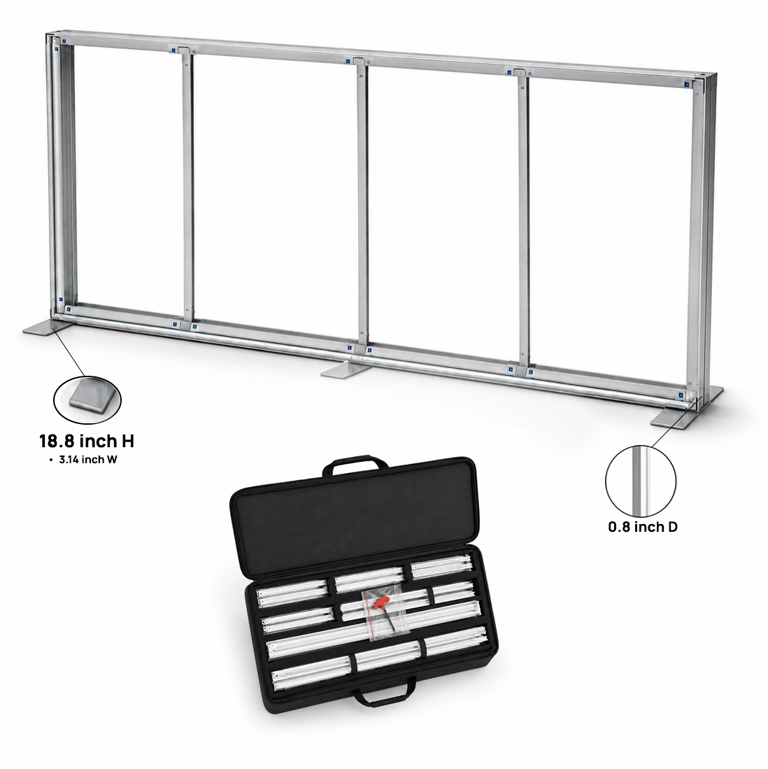 Non-Backlit SEG Fabric Media Wall - 6m W
