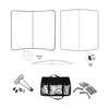 Premium Curved Fabric Backwall Kit with Clamping Lights