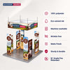 3x3m Magnetic Wall Booth Kit with 4-Sided Hanging Banner