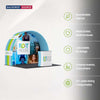 3x3m Round Arch Booth Kit with Shelving & Counter