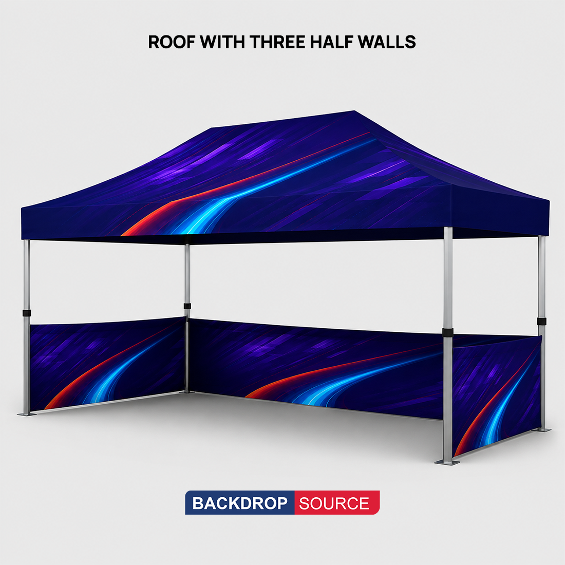 Heavy Duty Fabric Canopy Tent – 4.5m W x 3m H