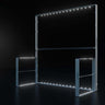 3x3m Backlit SEG Three-Wall Booth Kit with 2 Sidewalls