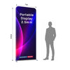 Portable 2.5m H High Fabric Exhibit Display