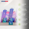 6x3m Booth Kit with 6m Backwall, Slanted Towers & Counter