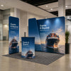 3x3m Booth Kit with Straight Wall, Overlap Stand & Banner