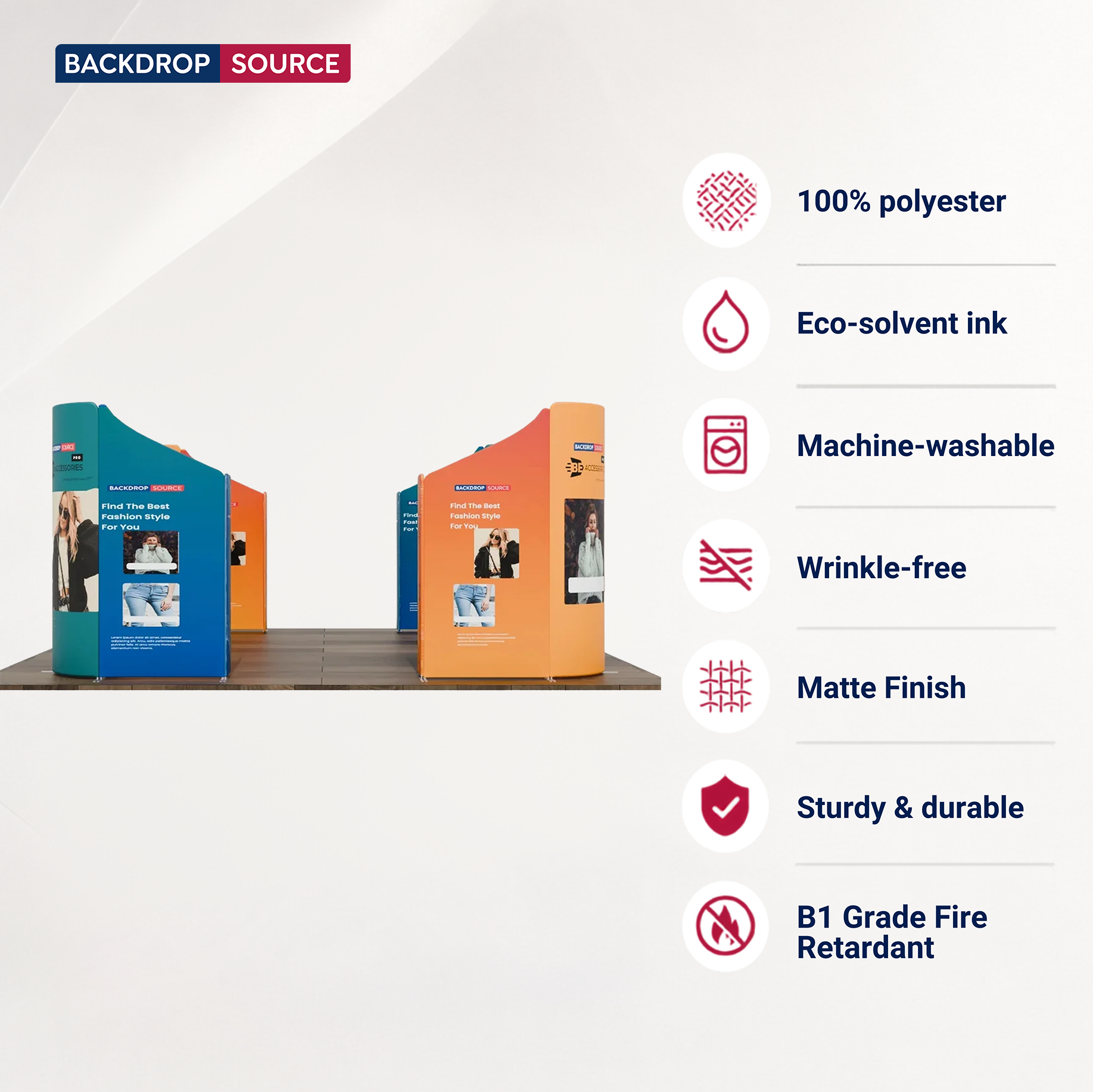 Magnetic Fabric Booth Display - Model 5 (6m x 6m)