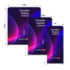 Portable 2.5m H High Fabric Exhibit Display