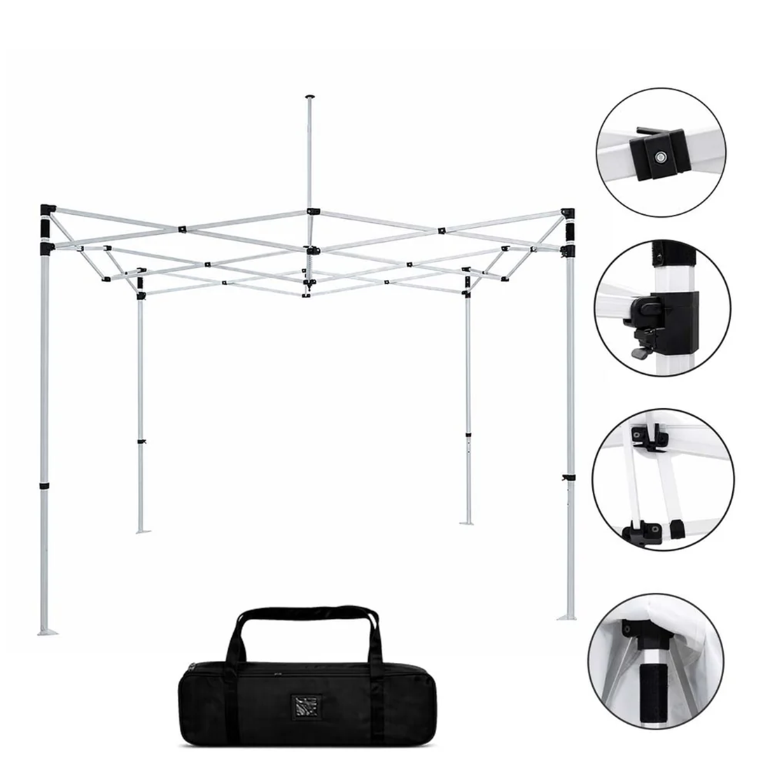 Heavy Duty Fabric Canopy Tent – 3m W x 3m H