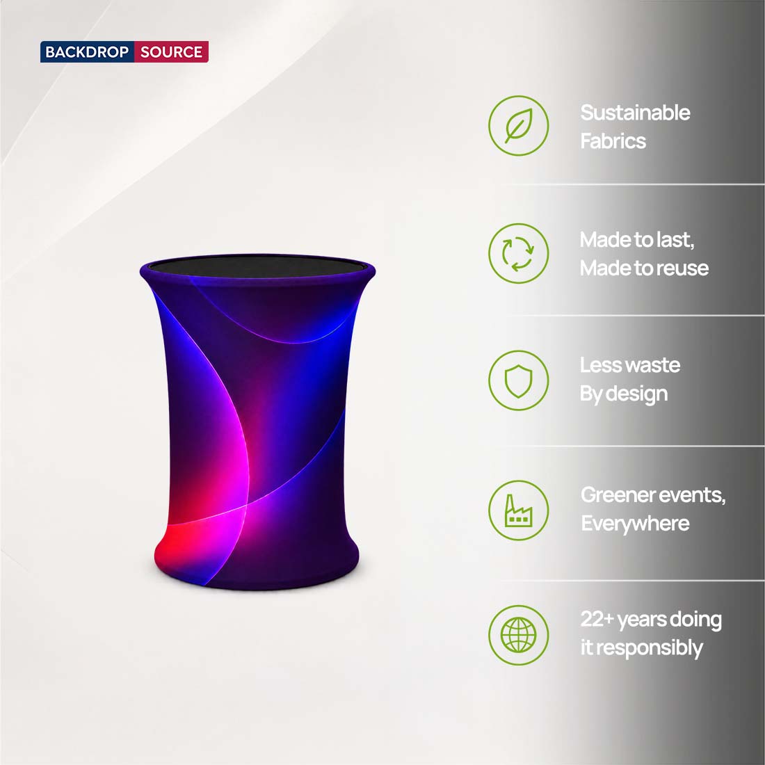 Fabric Pop Up Podium Counter
