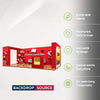 3x6m 3D Media Wall Booth Kit with L-Shape Corner & Counter
