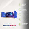 3x6m 3D Media Wall Booth Kit with 12 Display Shelves