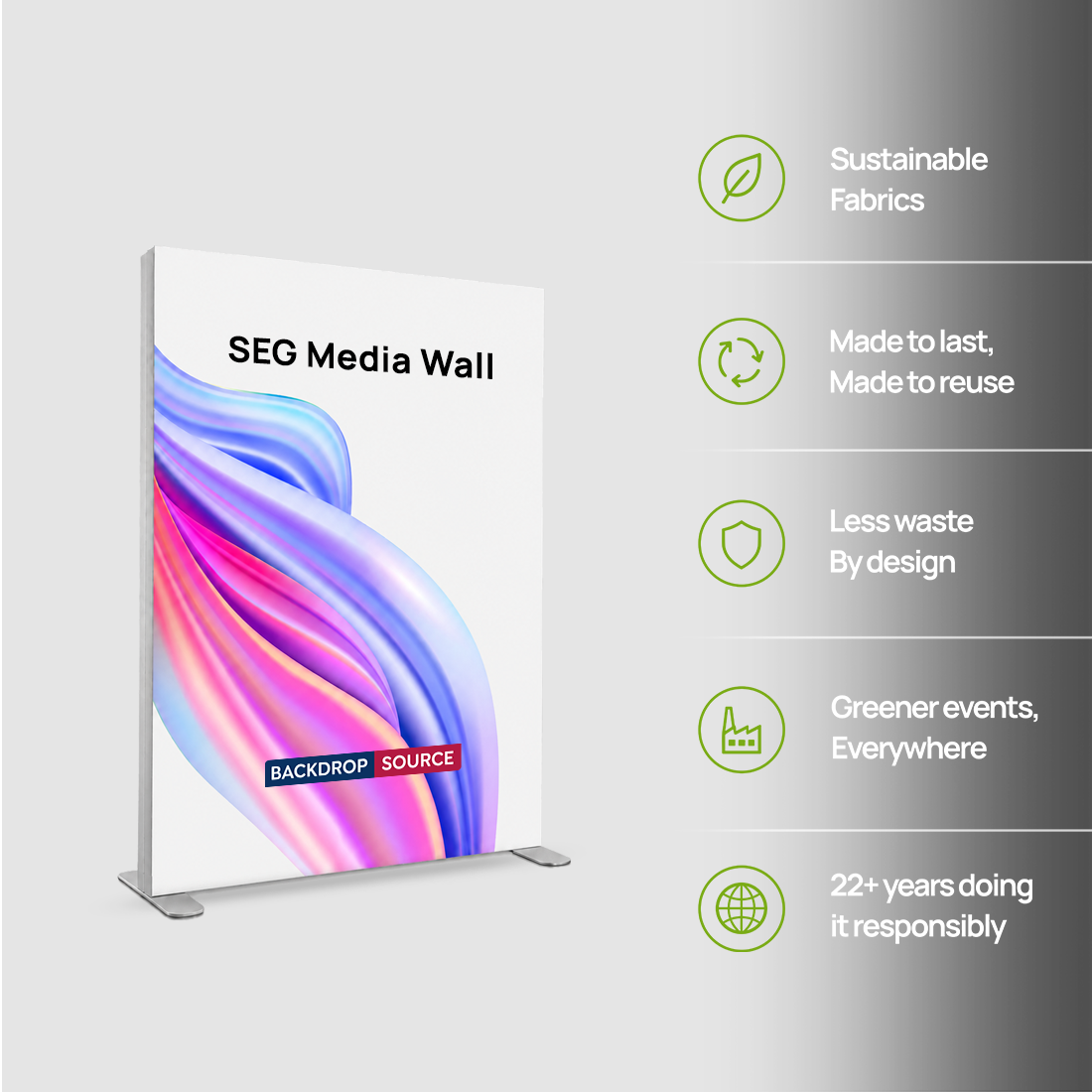 SEG Over Size Fabric Display - 4m H