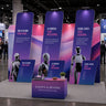 6x3m Booth Kit with 6m Backwall, Slanted Towers & Counter