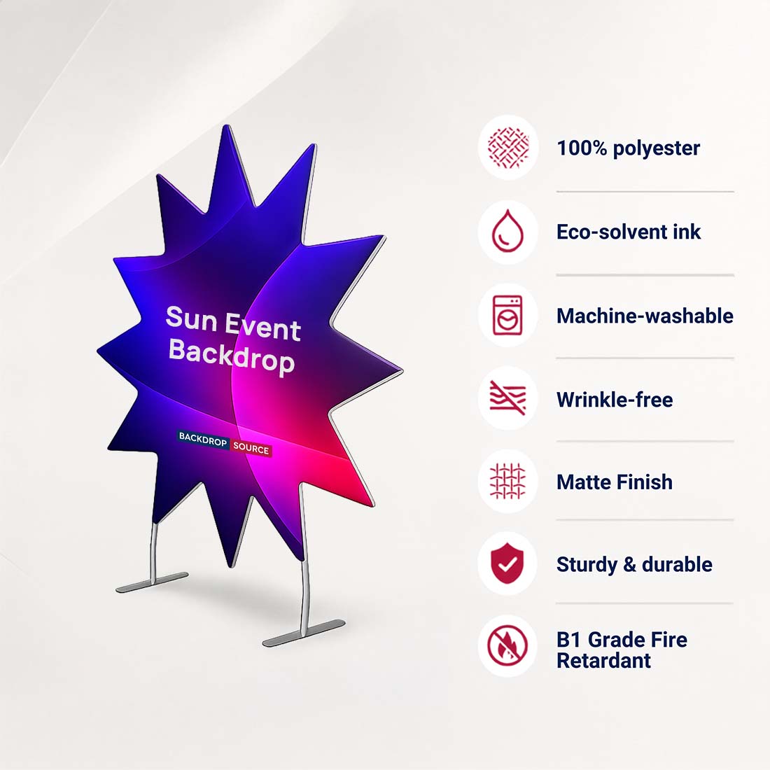 Sun Design Event Backdrop