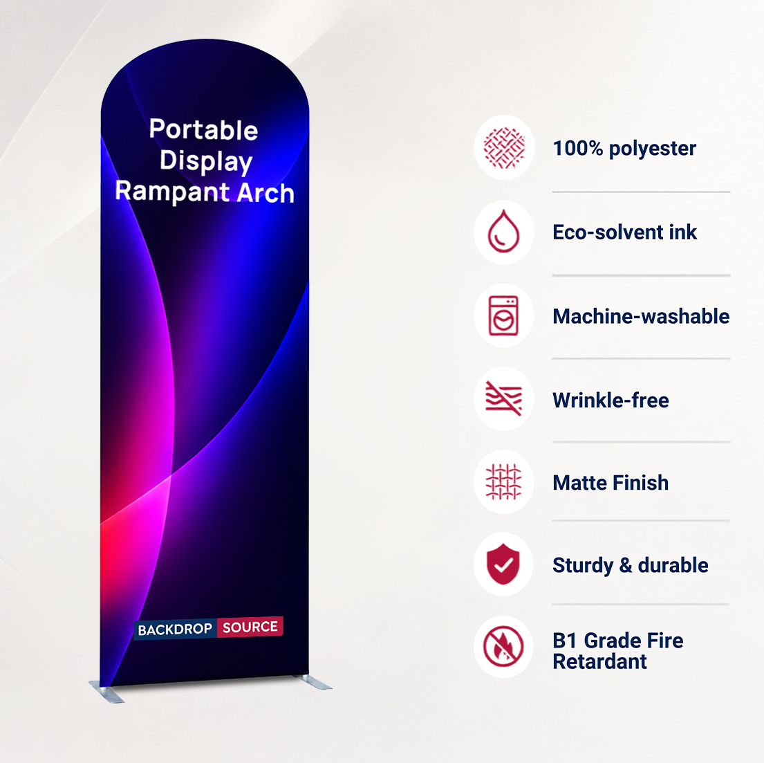 Portable Exhibit Display - Rampant Arch
