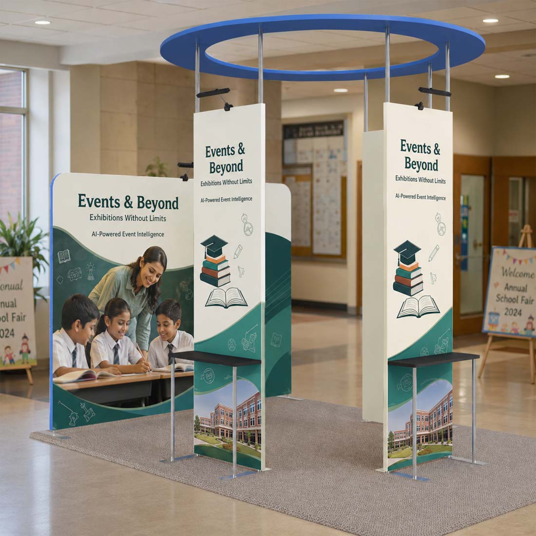 3x3m Straight Fabric Wall Display