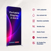 Portable 2.5m H High Fabric Exhibit Display