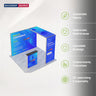 Backlit SEG Booth Kit with L-Arch Backwall & Lightbox Counter